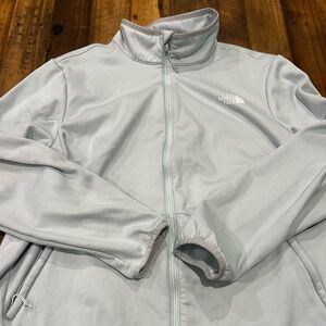 The North Face Icy Blue Full Zip Fleece Jacket Women’s 2X Zip Up
